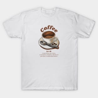 Coffee a steaming cup of java T-Shirt